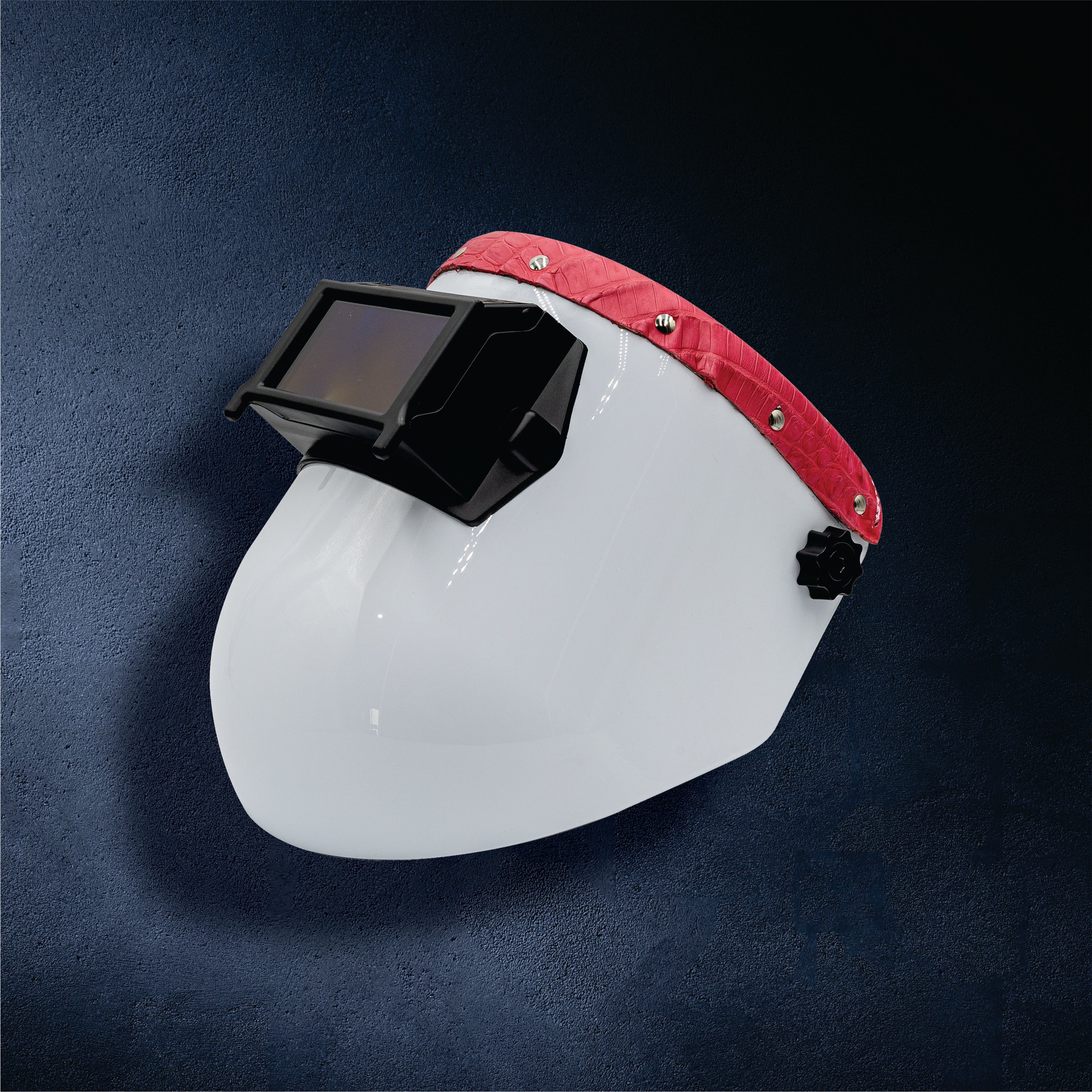 Outlaw Leather Proliner — White Shell with Pink Caiman